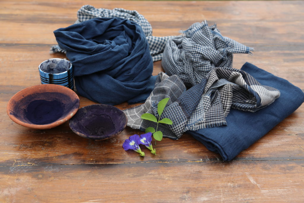 The social change project GamcHHa creates scarves dyed using natural ingredients